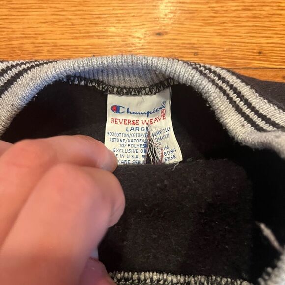90s champion reverse weave spell‎ out logo crew neck sweatshirt - Picture 3 of 5